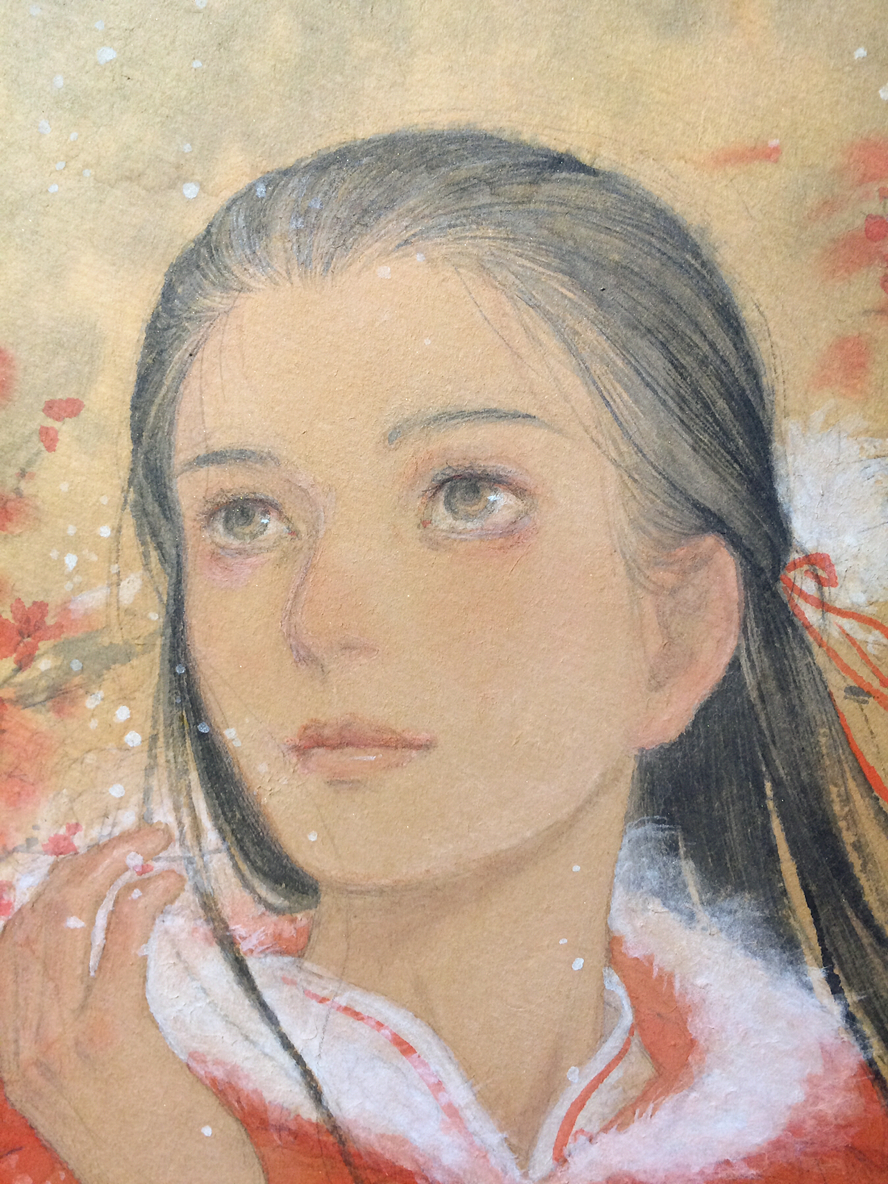 早期新国画｜《咏梅》手绘古风国风水墨画工笔艺术插画（图ZMTI5Njc0Nzky） - 艺术插画 - 站酷设计师何塞特Herset原创素材 - 站酷ZCOOL