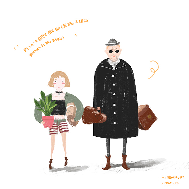 。原創(chuàng)插畫_______這個(gè)殺手不太冷、（圖ZMzU3NDIwODA=） - 創(chuàng)作習(xí)作 - 站酷設(shè)計(jì)師youyouyouyueyue原創(chuàng)素材 - 站酷ZCOOL