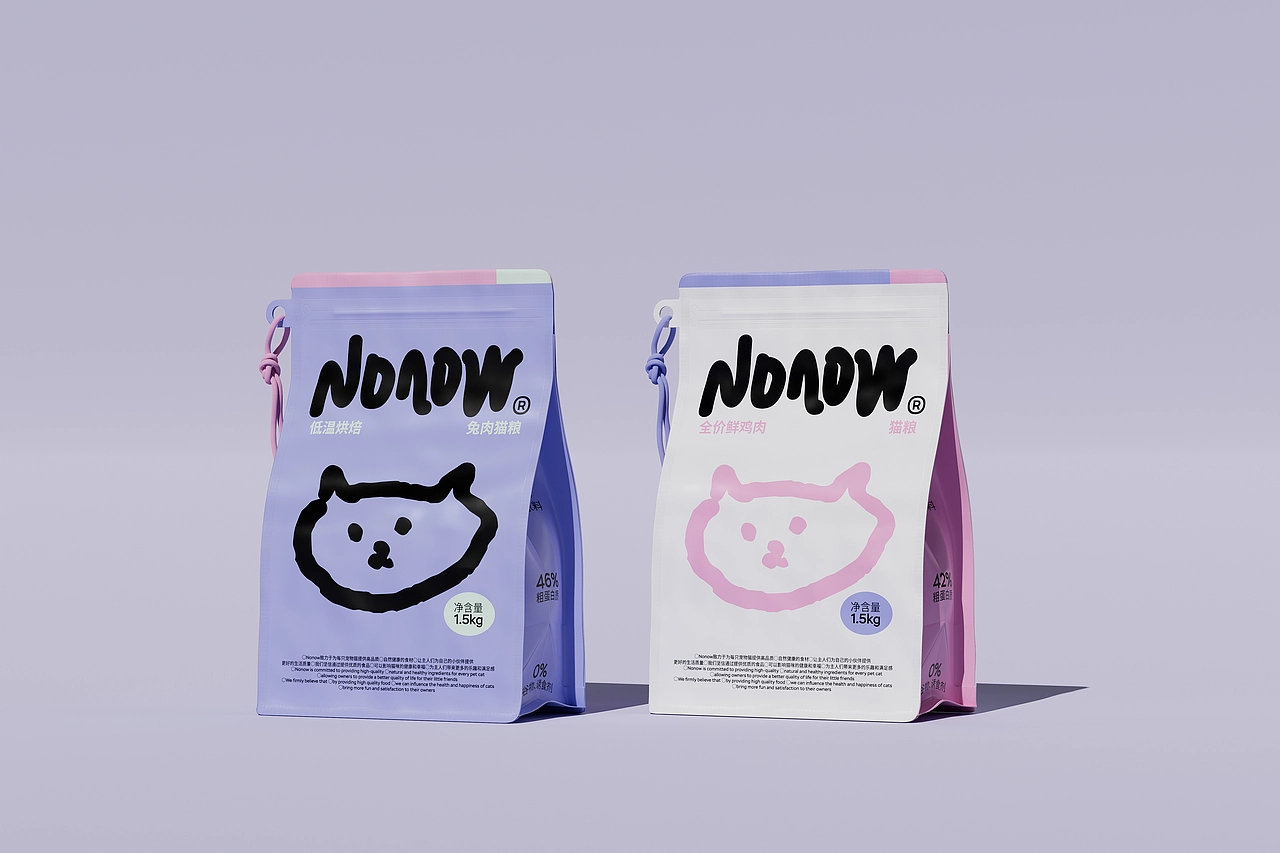Nonow 宠物猫粮品牌设计 | 狗粮 宠物用品品牌包装设计