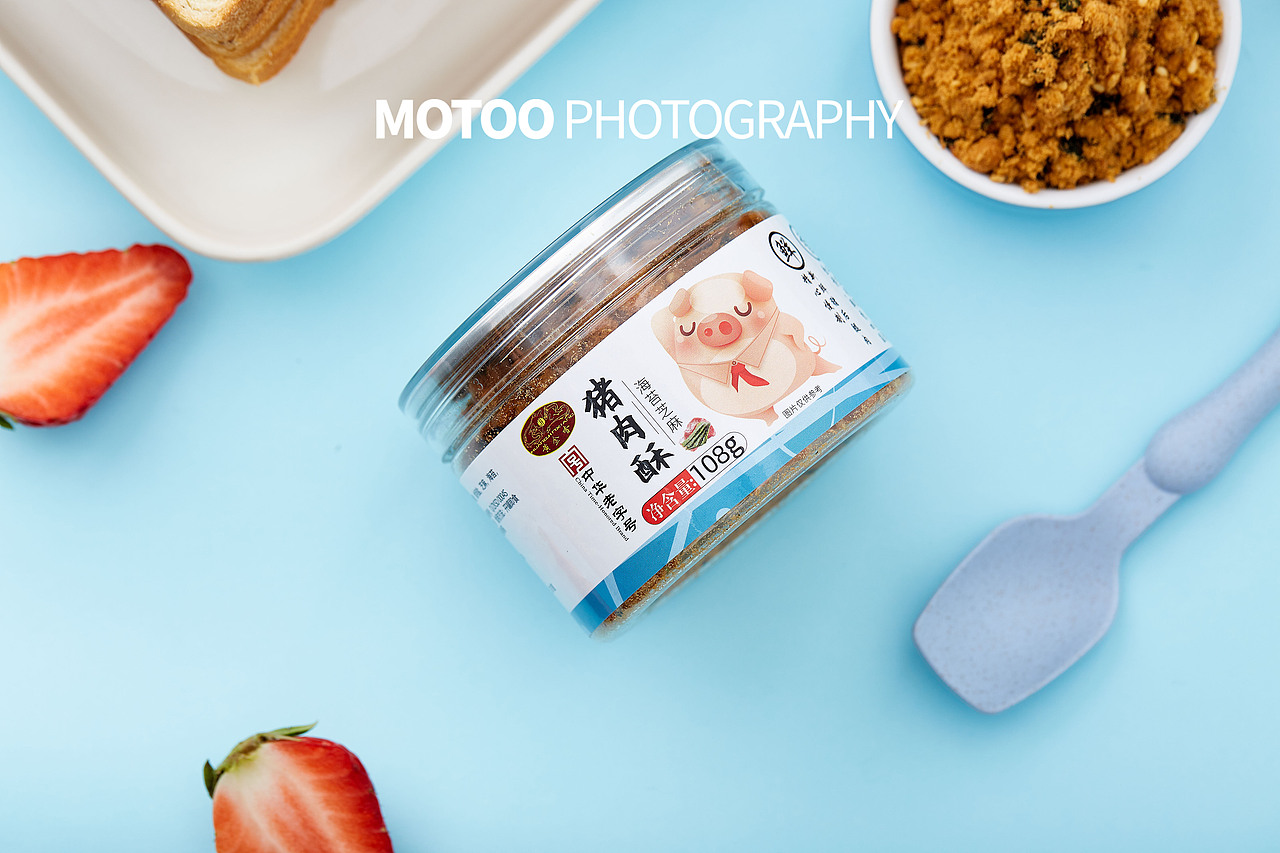食品保健静物 | 肉松简修案例（图ZMjQxMTM5Nzg4） - 产品摄影 - 站酷设计师魔图商业摄影原创素材 - 站酷ZCOOL