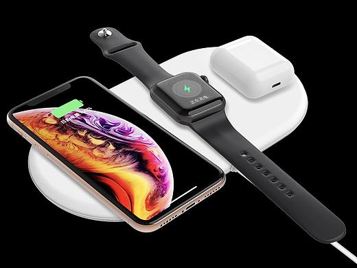 C4D无线充建模Keyshot渲染Apple Watch+airpods