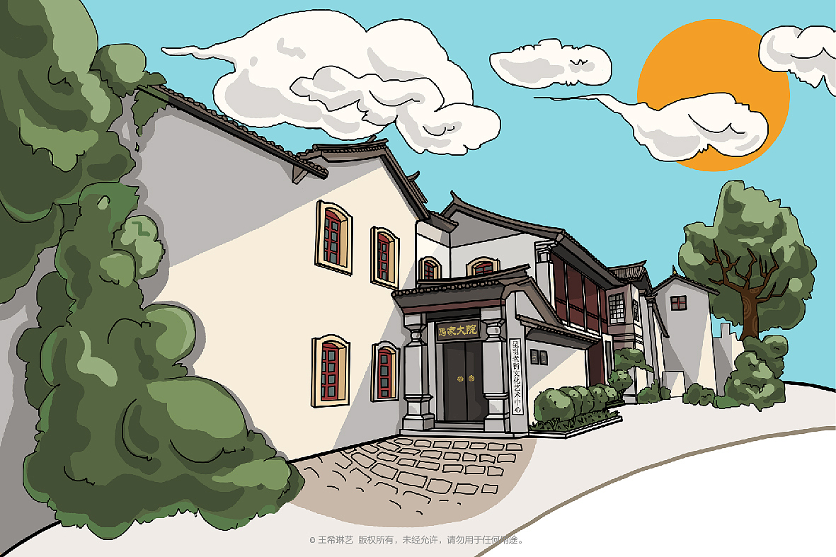 昆明建筑（图ZMTkyMTI4MzI4） - 商业插画 - 站酷设计师Celine希琳原创素材 - 站酷ZCOOL