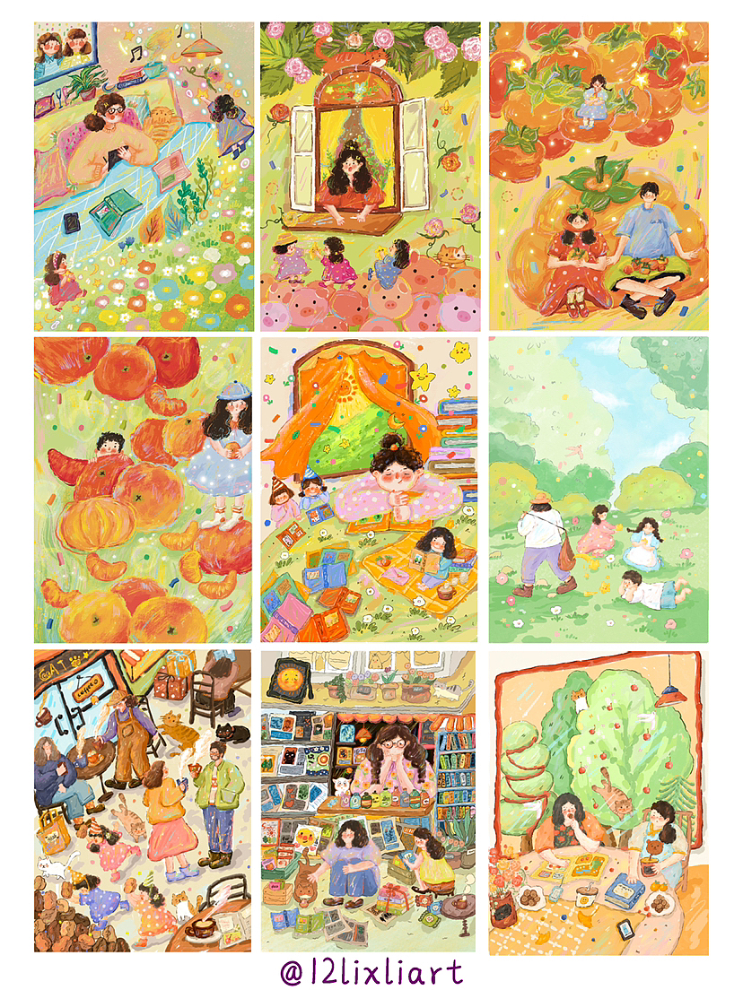 我的2022插畫總結(jié)（圖ZMzI3ODUwNjM2） - 商業(yè)插畫 - 站酷設(shè)計師1237十二原創(chuàng)素材 - 站酷ZCOOL