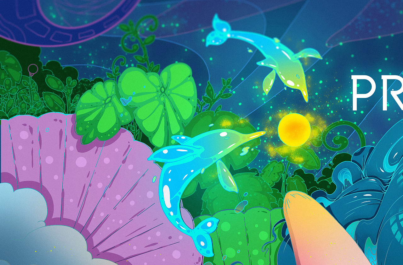 白海豚插画设计插画海报作品信息创作时间2019/12/13海豚0插画0展厅22