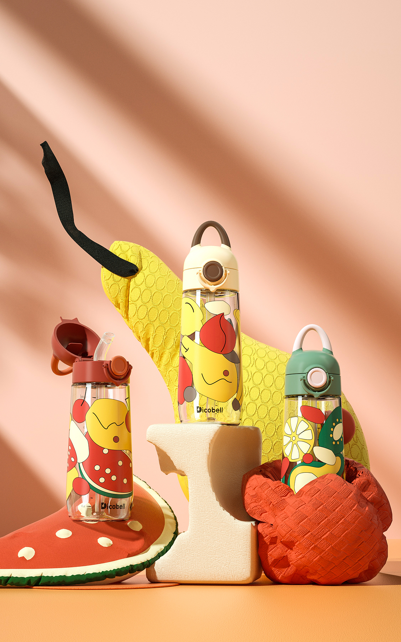 【母婴用品】中童吸管杯详情渲染设计