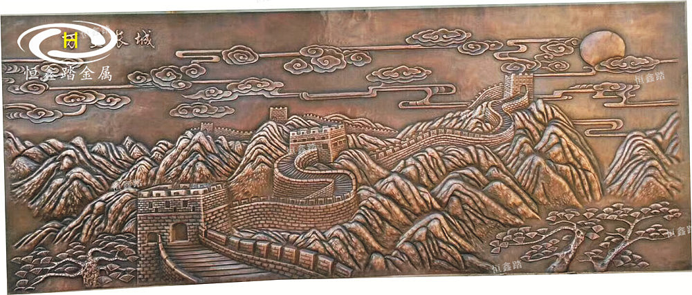 4月锻铜浮雕壁画 厂里又请回了4位师傅 有需要的联系我