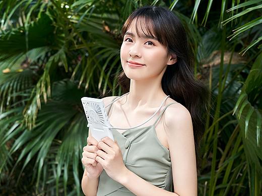 紫米挂脖小风扇｜夏日元气少女凉爽小清新