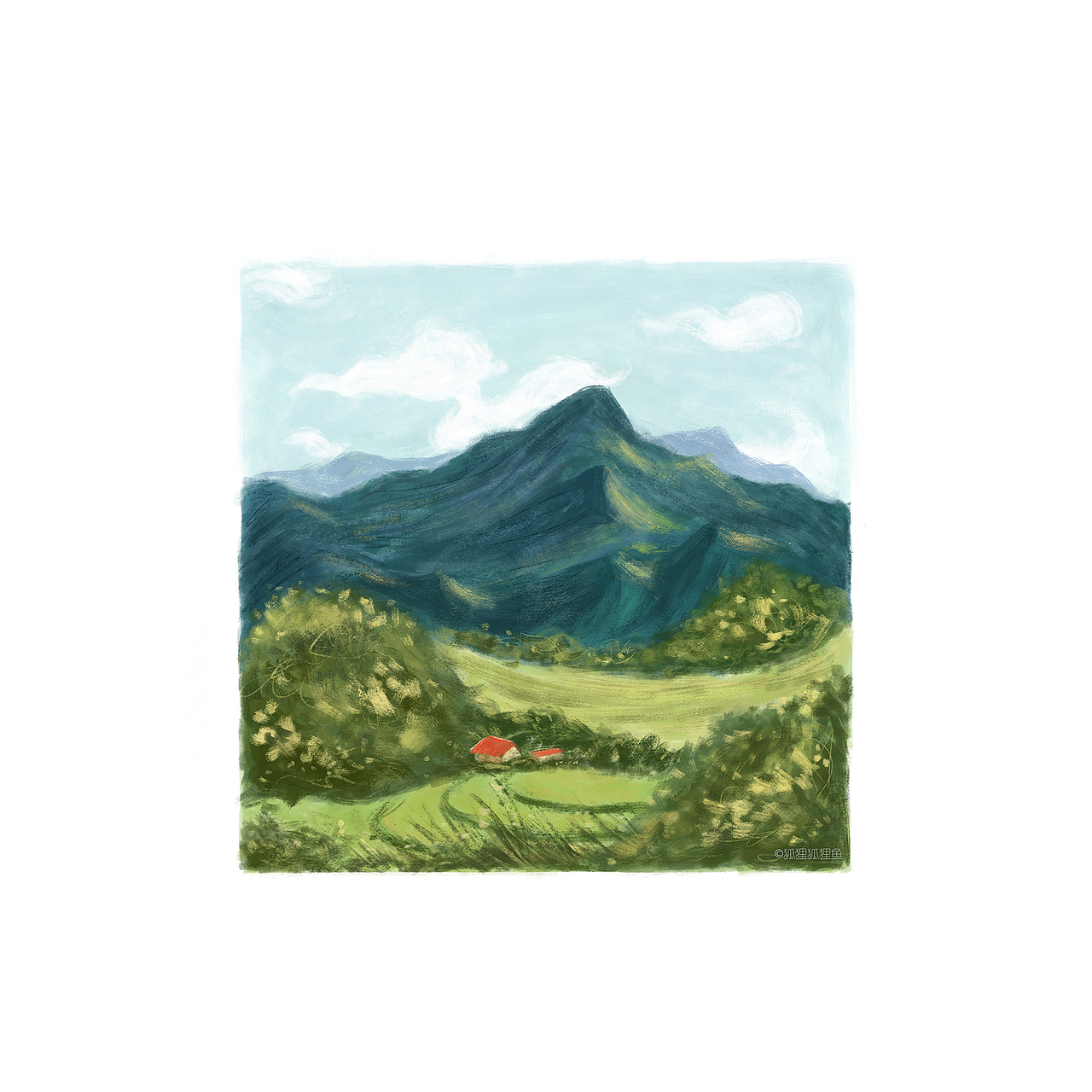 《家乡小景》(图ZODU3MjIyMjQ=) - 创作习作 - 站酷设计师瓜里瓜里瓜里原创素材 - 站酷ZCOOL