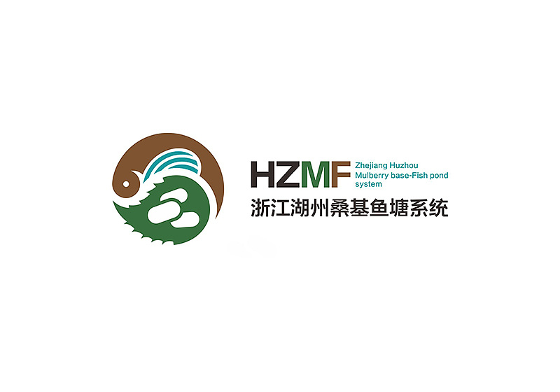 浙江湖州桑基鱼塘系统logo设计