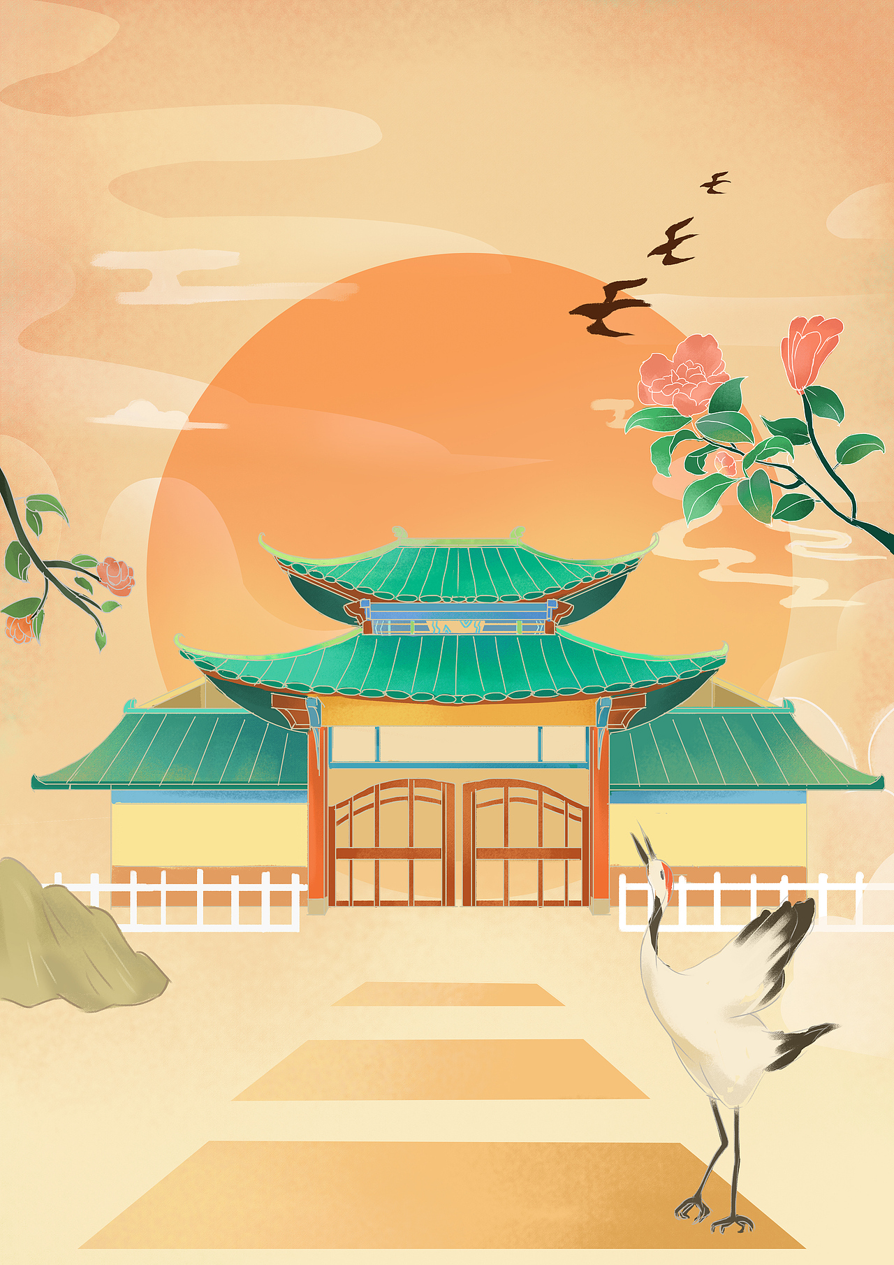 插画转剪纸（图ZMjk0MzAyMjQ0） - 商业插画 - 站酷设计师人面桃花111原创素材 - 站酷ZCOOL