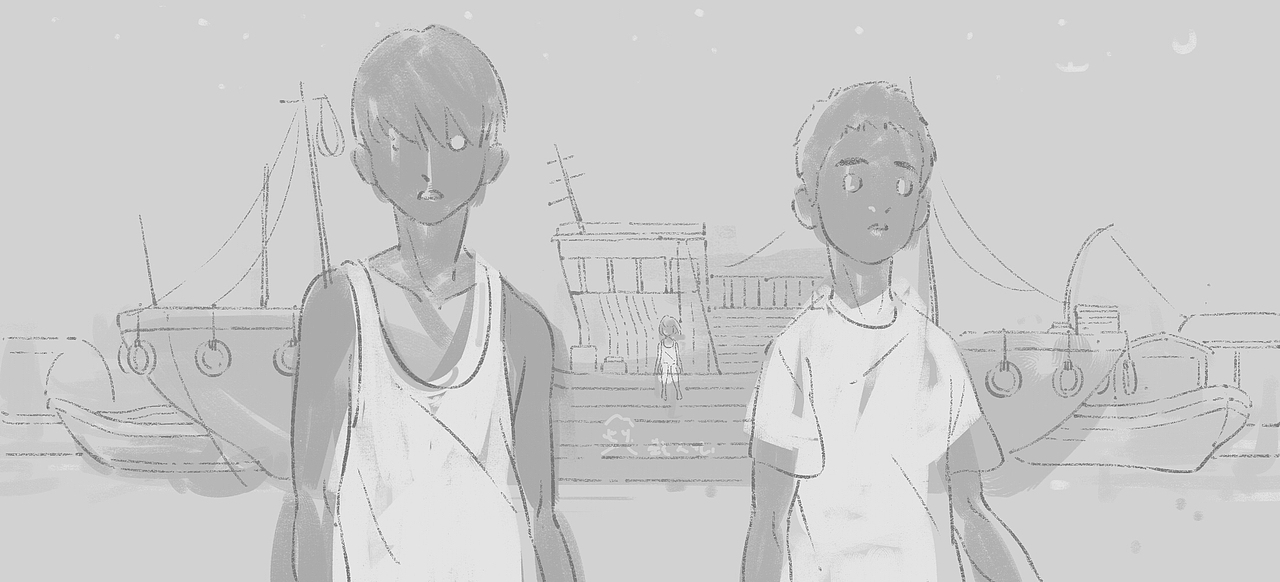 《隐秘的角落》插画（图ZMjE2NDExOTUy） - 创作习作 - 站酷设计师余月Lemoon原创素材 - 站酷ZCOOL
