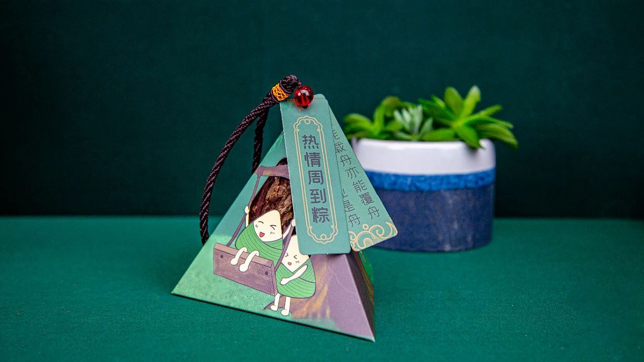 【插画】端午香包物料包装盒插画