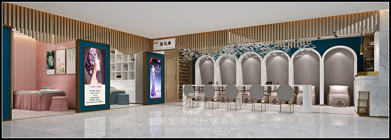 南昌(金童店)爱玩美美甲店装修设计