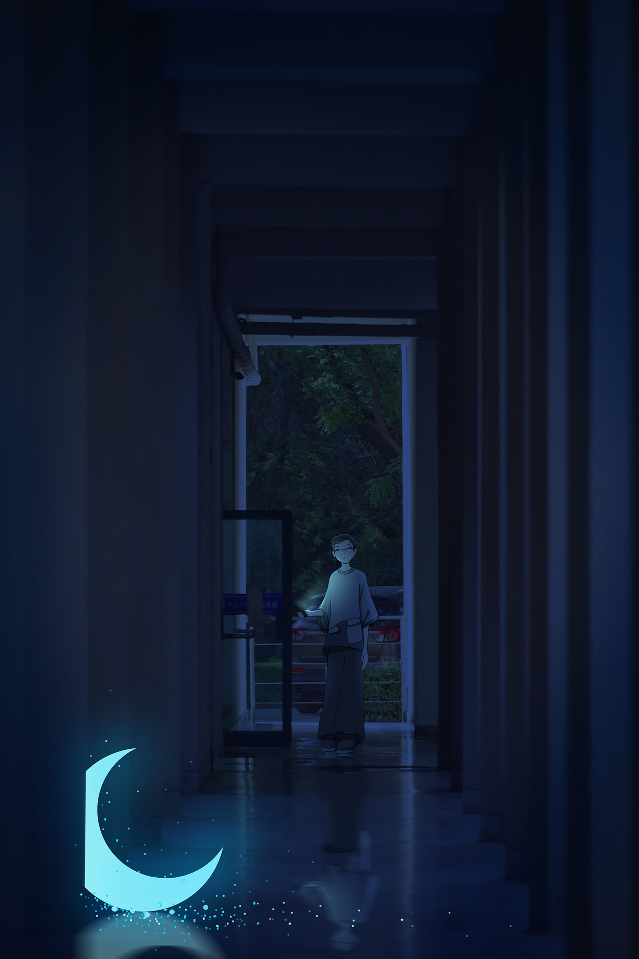 地上看见月亮（图ZMjIzMzE2MDA4） - 创作习作 - 站酷设计师填字小檀桌原创素材 - 站酷ZCOOL