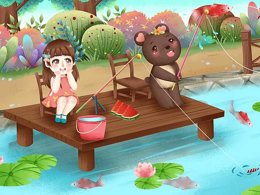 甜心熊與小甜心系列（個(gè)人主頁(yè)-ZMzc2MTM0Njg=） - 兒童插畫 - 站酷設(shè)計(jì)師洛予淼原創(chuàng)素材 - 站酷ZCOOL