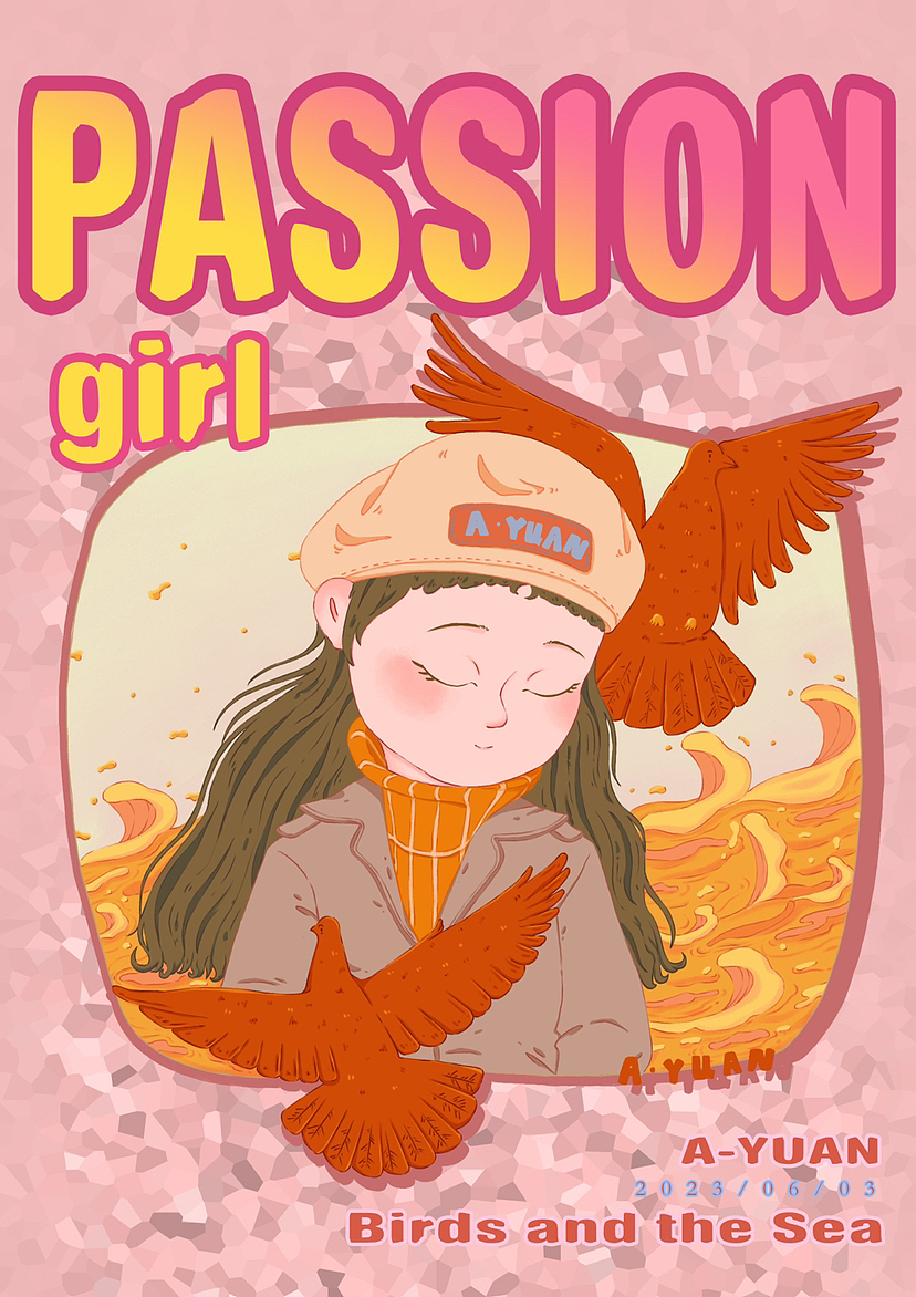 女孩头像海报设计（图ZMzQyNDA1OTIw） - 海报 - 站酷设计师画画的阿圆圆原创素材 - 站酷ZCOOL