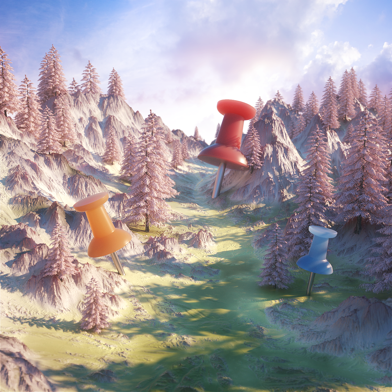 C4D_everydays render-- August 2017（图ZOTAzMDk4NzI=） - 其他三维 - 站酷设计师okianyumi原创素材 - 站酷ZCOOL