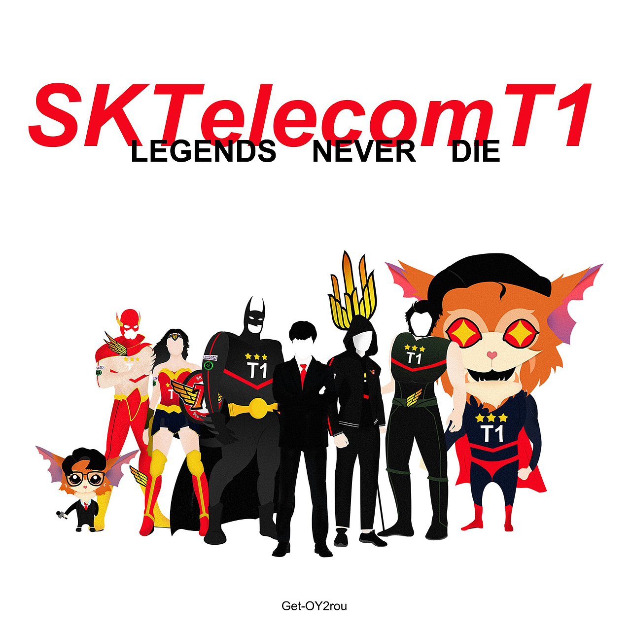 正义联盟 × 英雄联盟 × SKT（图ZOTY4Nzg0NzY=） - 创作习作 - 站酷设计师Habuchaan原创素材 - 站酷ZCOOL