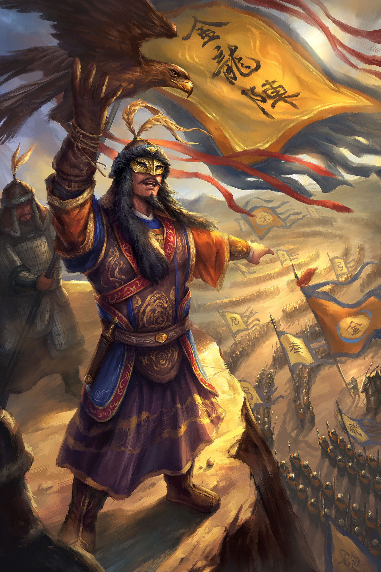 《满江红》系列卡牌插画(上)