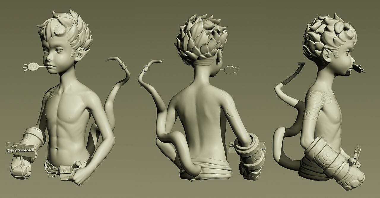 zbrush练习（图ZMTU1MTA2NDQ4） - 人物/生物 - 站酷设计师吉呈吉佑原创素材 - 站酷ZCOOL