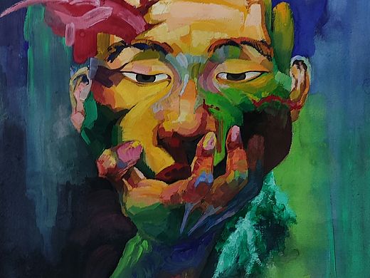 自畫(huà)像（個(gè)人主頁(yè)-ZNTI5MjY2ODQ=） - 藝術(shù)插畫(huà) - 站酷設(shè)計(jì)師蝴蝶結(jié)黃矮星原創(chuàng)素材 - 站酷ZCOOL