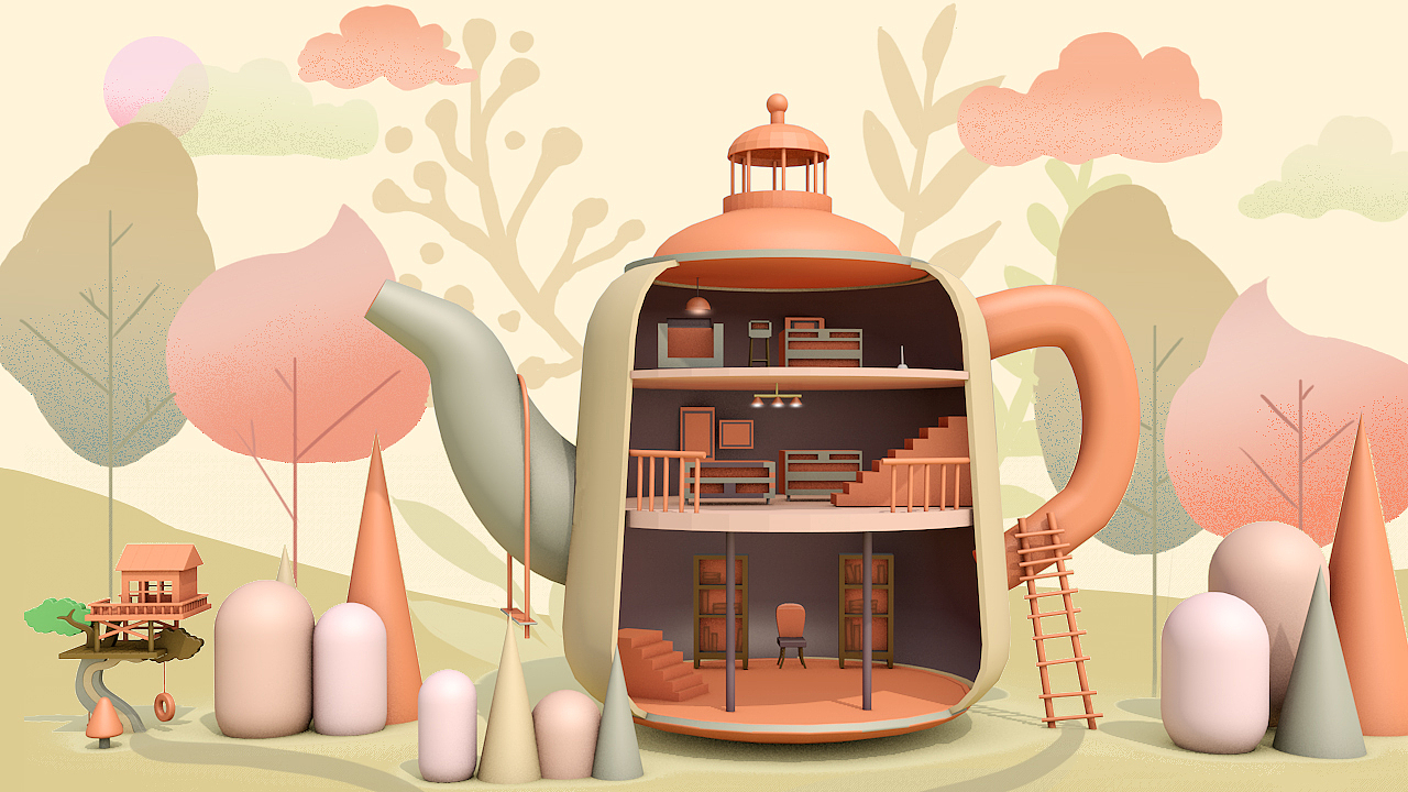 茶壶里没饺子（图ZMTcyNjk1NzQw） - 艺术插画 - 站酷设计师叁訫原创素材 - 站酷ZCOOL