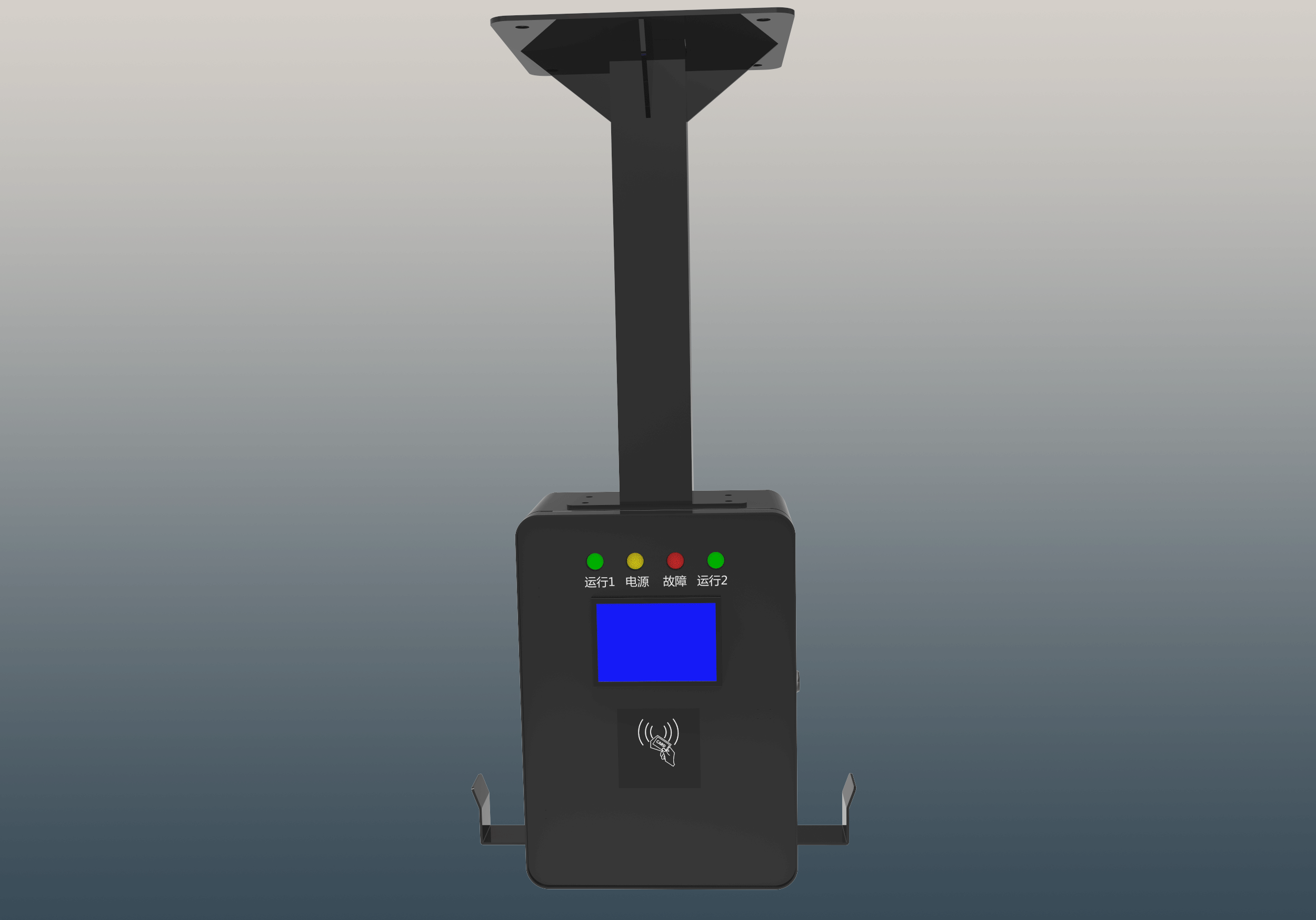 14kw壁挂双枪直流充电桩+吊臂