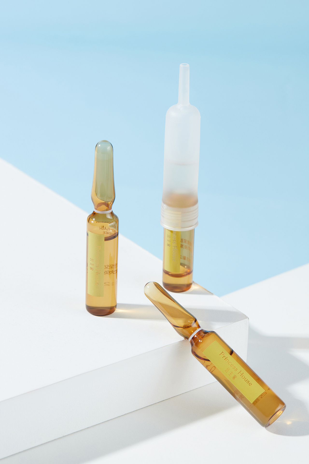 化妆品安瓶冻干粉拍摄修图