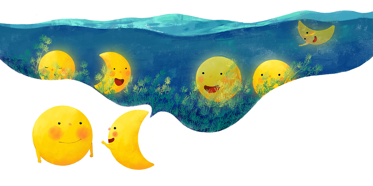 1 29个月亮_插画师宋温暖-站酷zcool