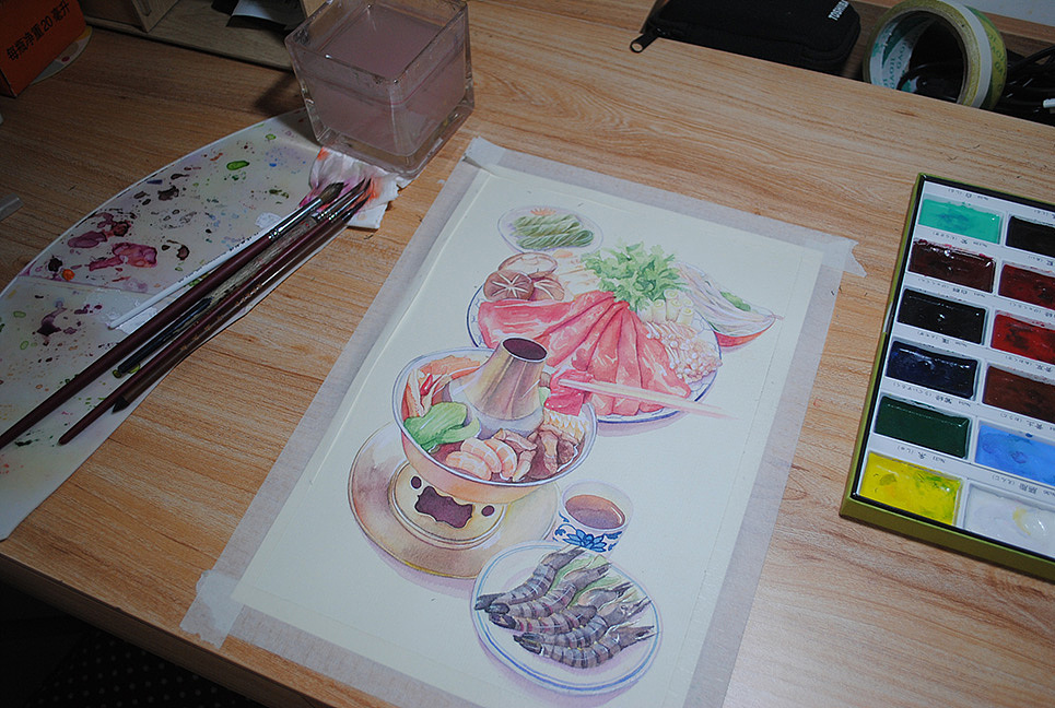 小寒-吃糯米饭和火锅（图ZMTAxOTcwNTk2） - 商业插画 - 站酷设计师Camellia张姝原创素材 - 站酷ZCOOL