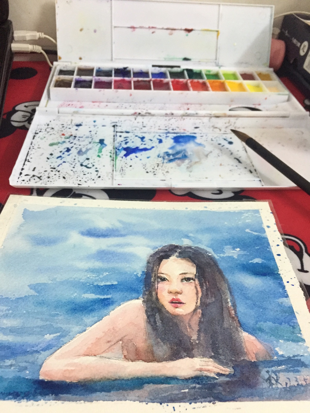 水彩人物（图ZOTYzNzI4Njg=） - 绘画 - 站酷设计师藝佳人原创素材 - 站酷ZCOOL