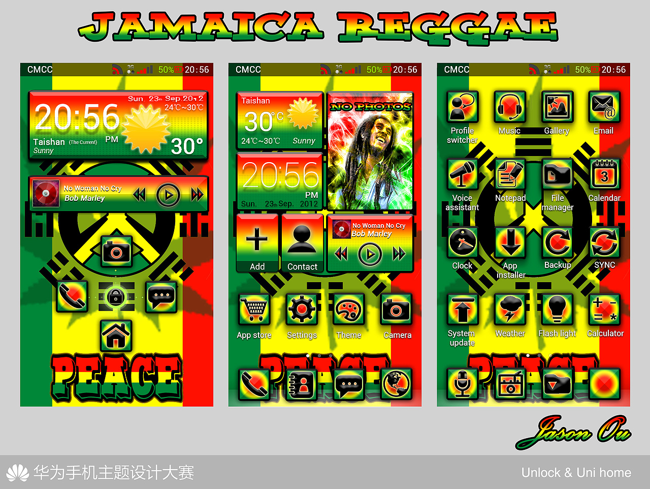 《Jamaica reggae》（英）《牙买加雷鬼》（中）（图ZNzI4MDg5Mg==） - 主题/皮肤 - 站酷设计师Jason_Ou_原创素材 - 站酷ZCOOL