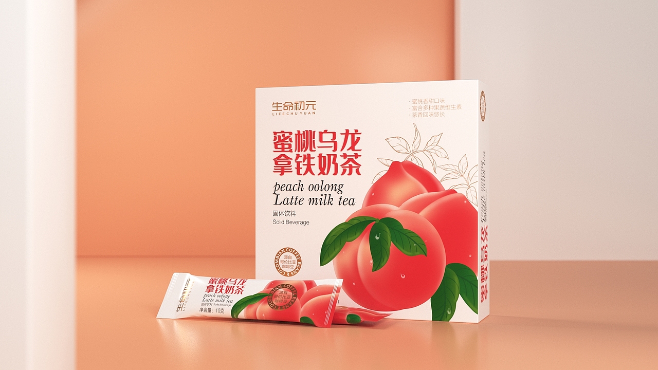 蜜桃乌龙奶茶固体饮料 · 生命初元