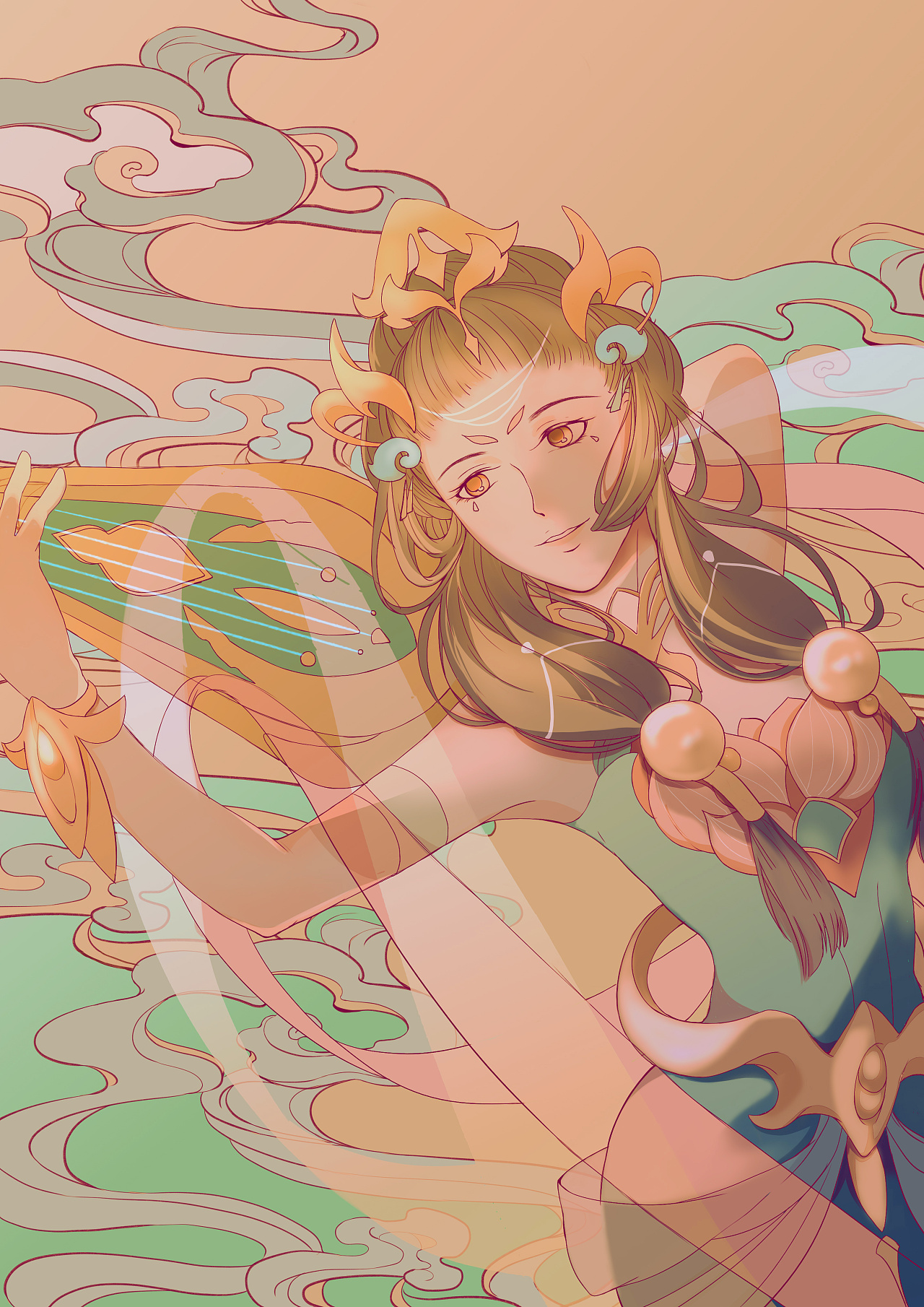 不夜长安-杨玉环|插画|创作习作|汪雨太郎 - 原创作品 - 站酷 (zcool)