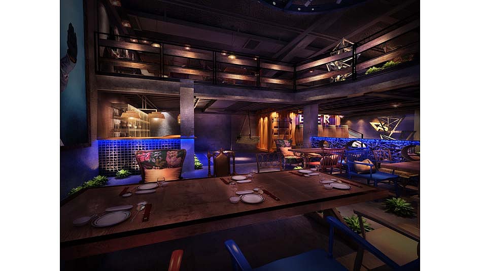 西安音乐餐厅装修设计【霓虹road烧烤主题餐厅】（图ZMTQ5NTU3MTIw） - 家装设计 - 站酷设计师西安音乐餐厅装修原创素材 - 站酷ZCOOL