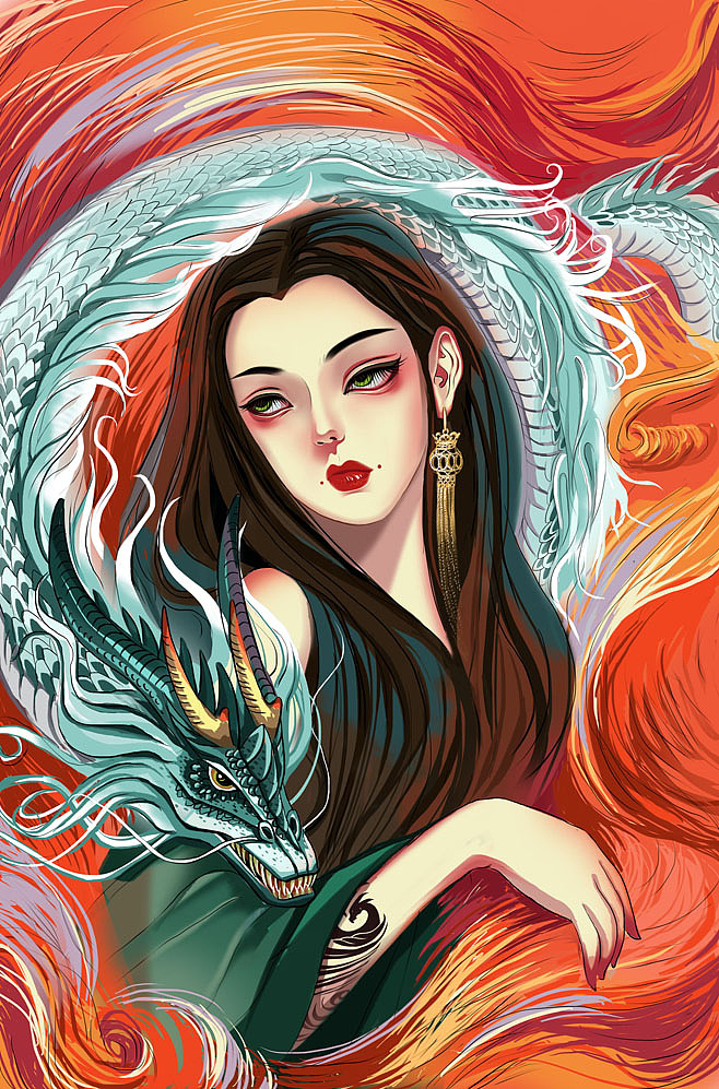 《四象》（图ZMjA2NTM4Mjc2） - 创作习作 - 站酷设计师羽木丘插画原创素材 - 站酷ZCOOL