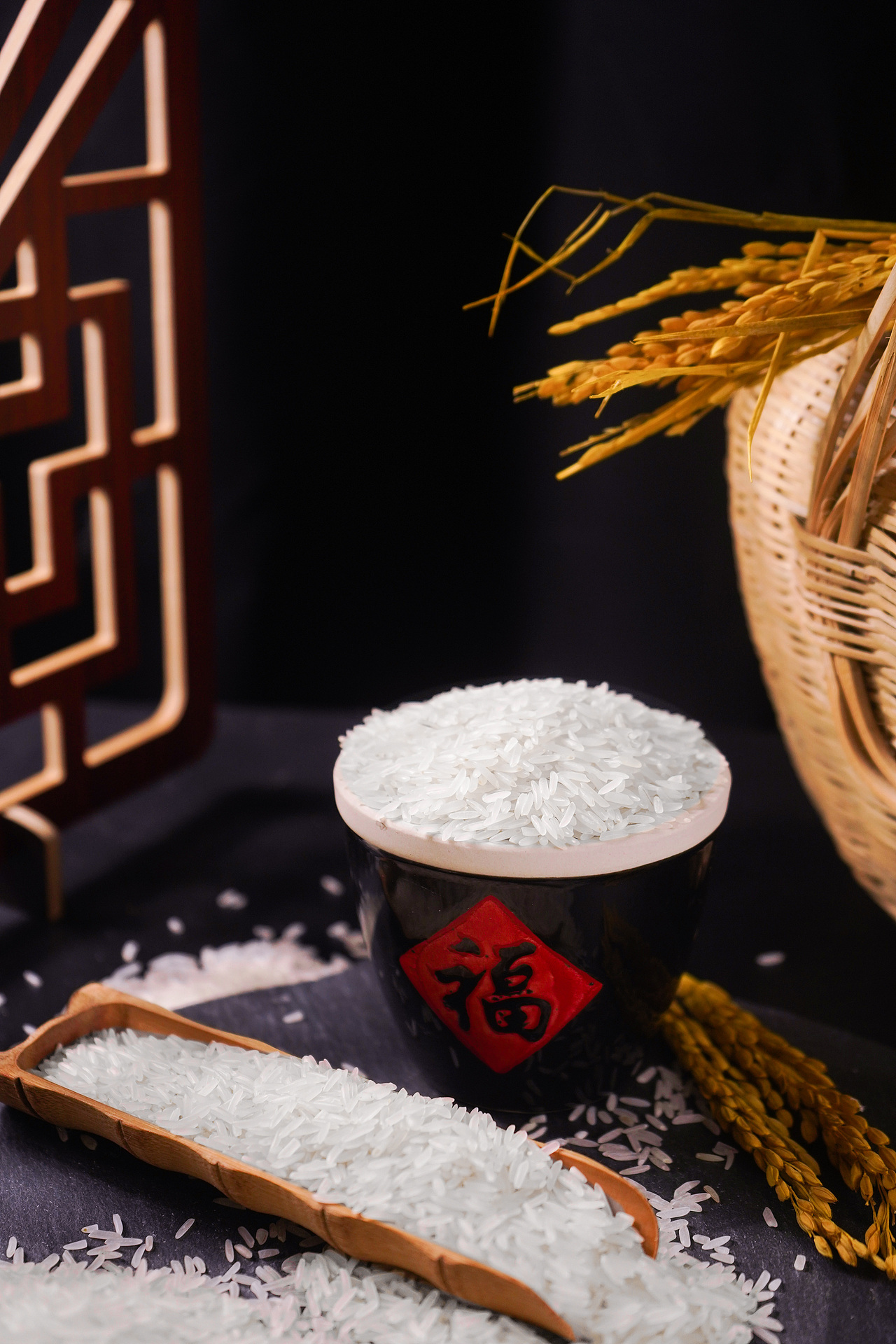 太粮靓虾王大米拍摄