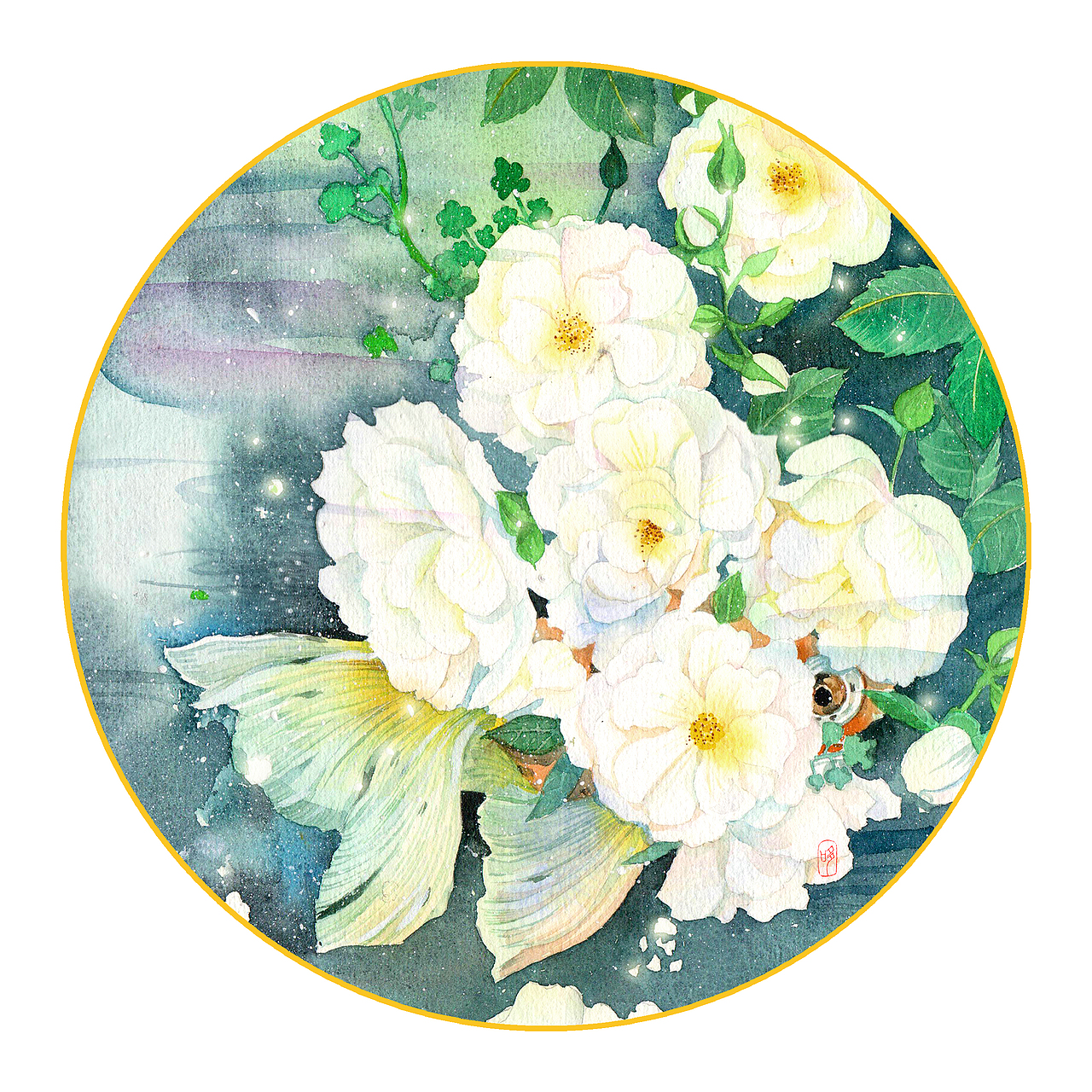 金鱼（图ZNDE4OTQ2NDg=） - 商业插画 - 站酷设计师哆多原创素材 - 站酷ZCOOL