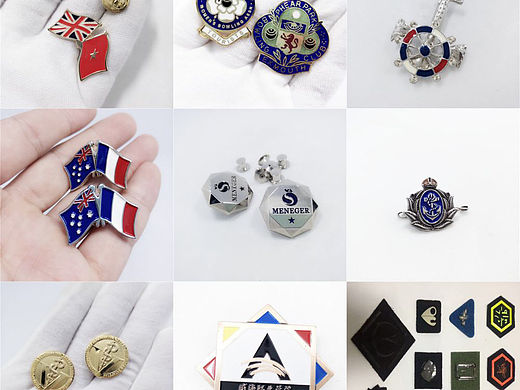 订制国旗胸针校徽配饰饰品厂家商标牌定做船舵船锚徽章