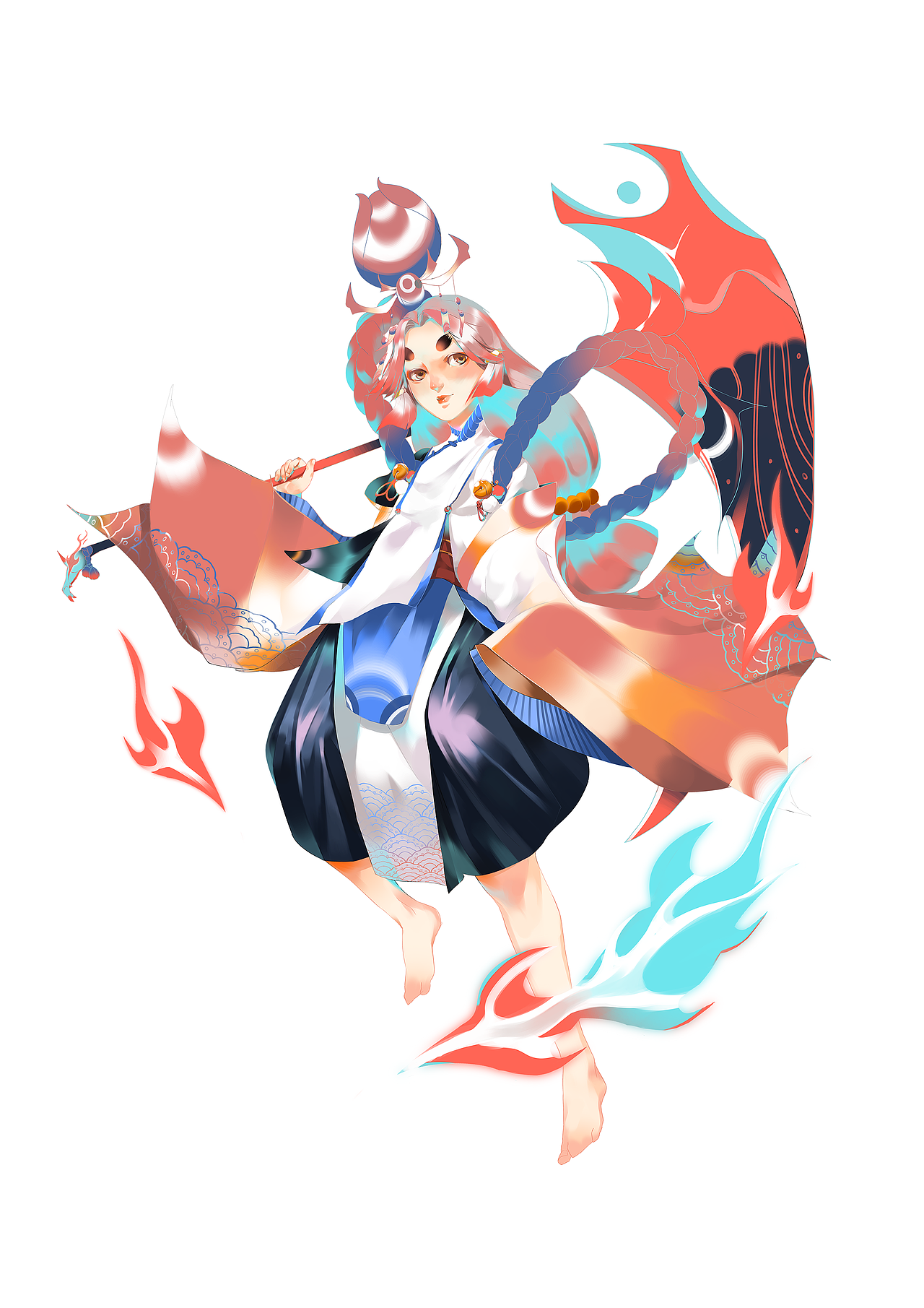 黑童子典藏皮肤-笑面魔童|插画|商业插画|小智超人