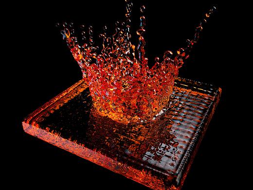 C4D-流体插件Realflow-皇冠水滴-练习