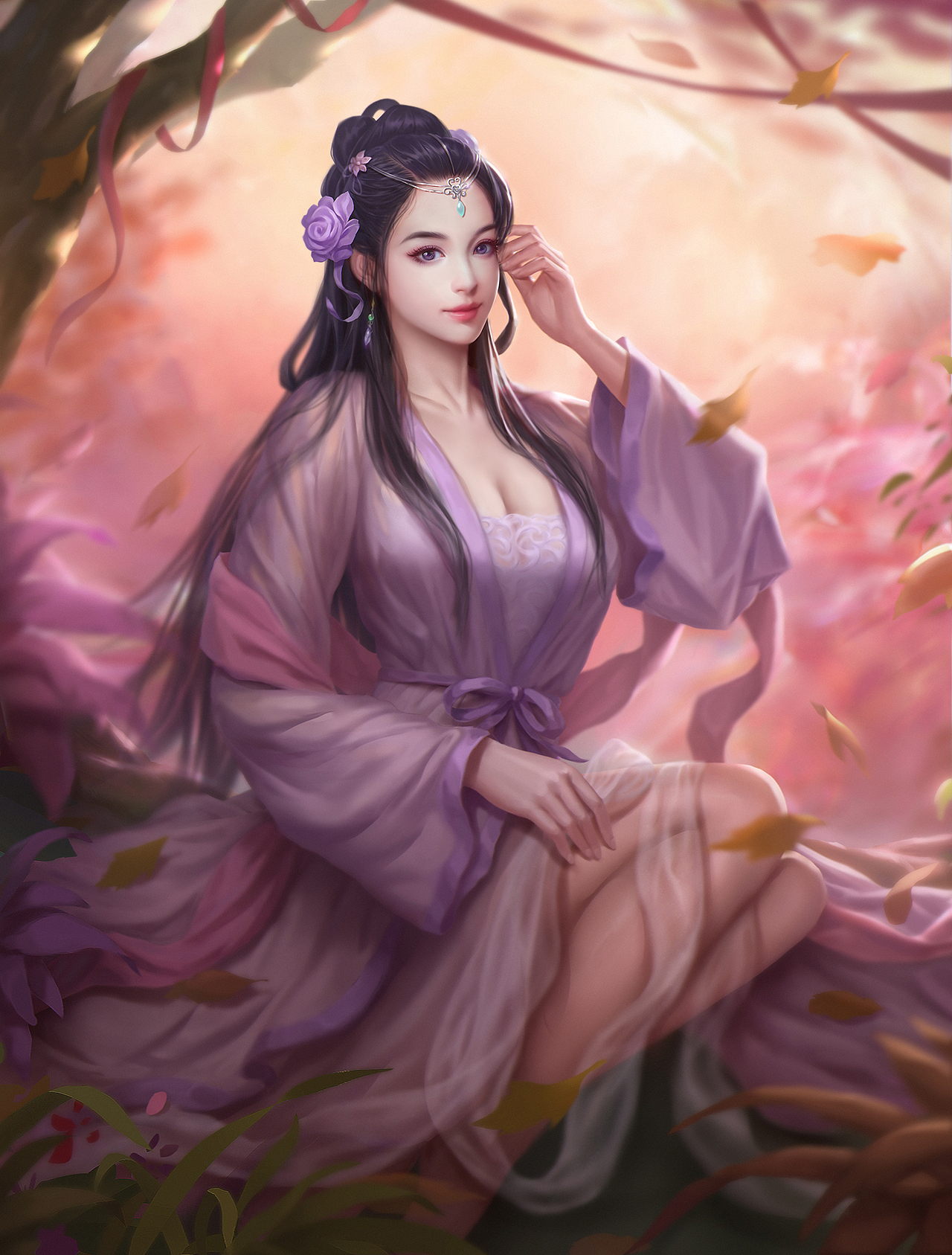 牡丹仙子|插画|游戏原画|夜夜夜夜1103_原创作品-站酷zcool