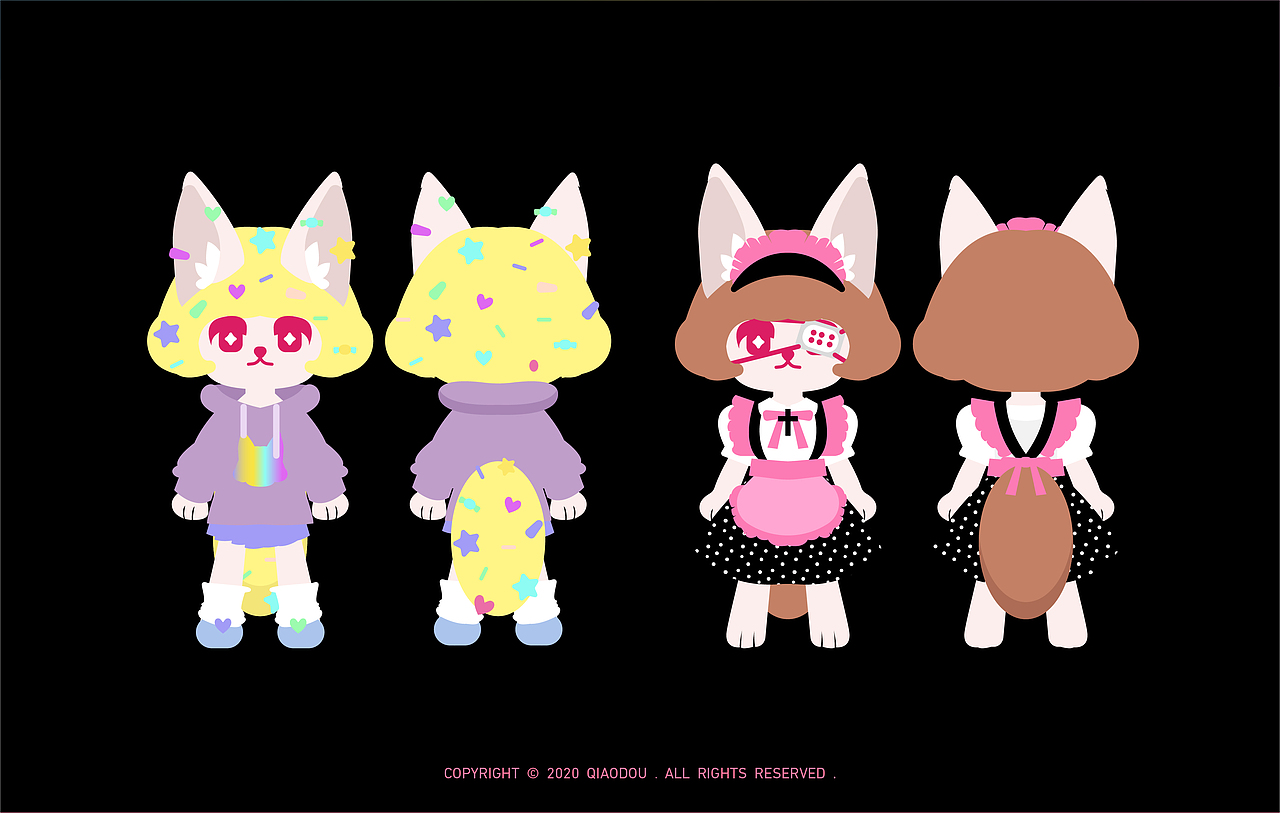 大耳狐狸可那——若来新文创形象设计（图ZMjIwODc5OTg0） - IP形象 - 站酷设计师桥豆不是麻袋原创素材 - 站酷ZCOOL