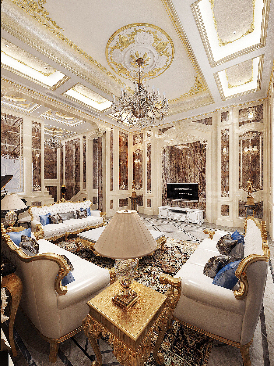 比华利庄园550平独栋别墅巴洛克（图ZMjI0NzM2MTY4） - 家装设计 - 站酷设计师L文君原创素材 - 站酷ZCOOL