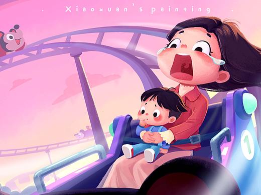 宝宝的系列插画