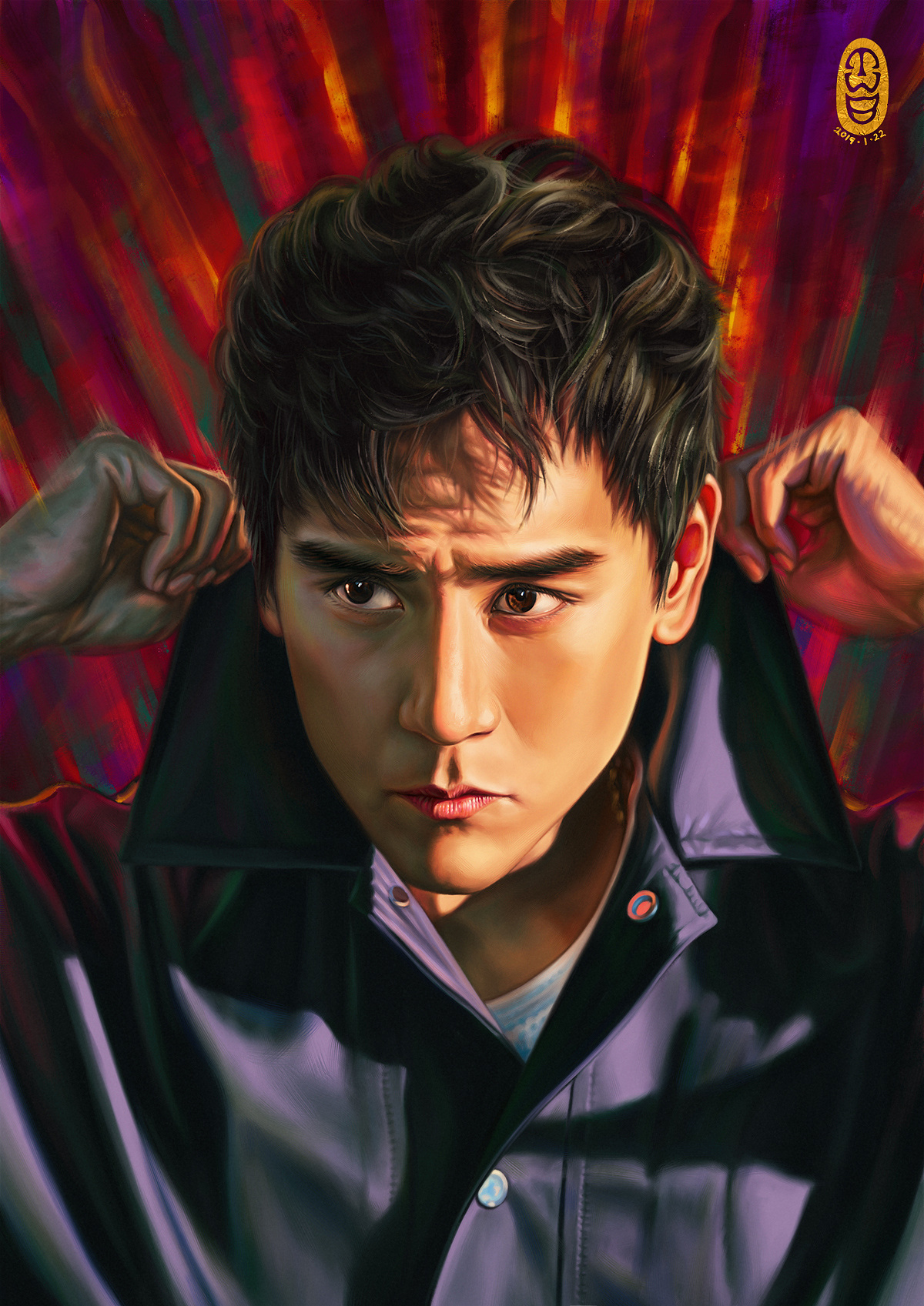 彭于晏的肖像画|插画|创作习作|mohongshen - 原创作品 - 站酷 (zcool