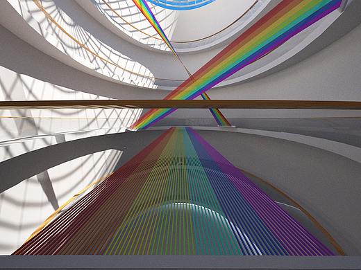 商场中庭“彩红线“”（个人主页-ZMzg2MTA5NjQ=） - 建筑/空间 - 站酷设计师一杯冷水原创素材 - 站酷ZCOOL