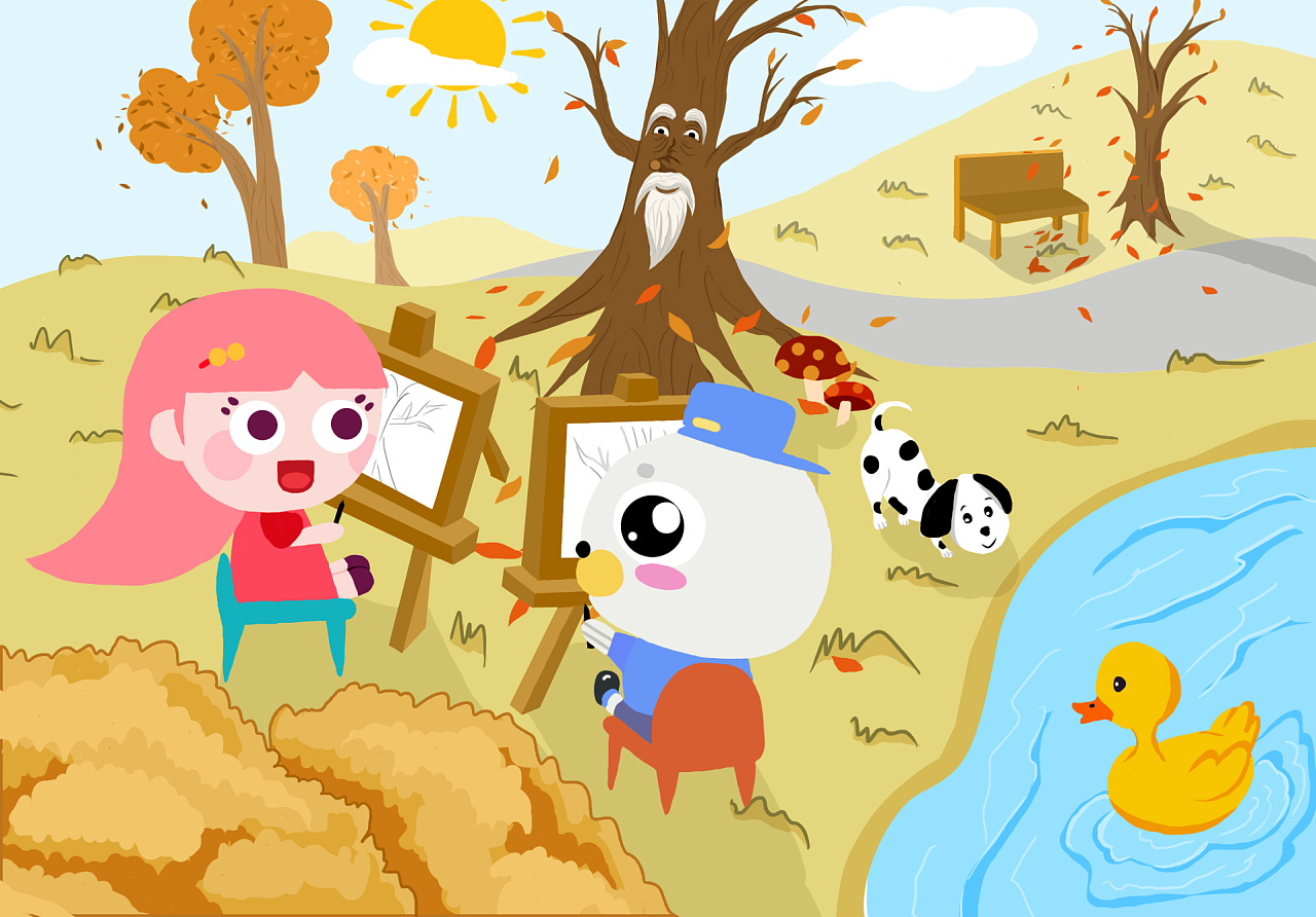 秋天的童话|插画|儿童插画|糖果Tracy - 原创作品 - 站酷 (ZCOOL)