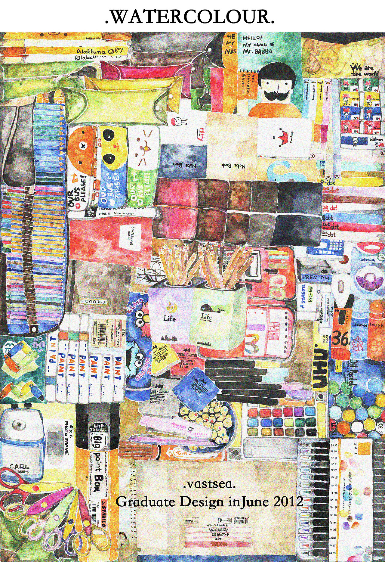 《虚求》 青岛农业大学 绘画专业 王小海 # 2012 我们毕业啦 #（图ZNjEwMTI1Mg==） - 商业插画 - 站酷设计师王小海海原创素材 - 站酷ZCOOL