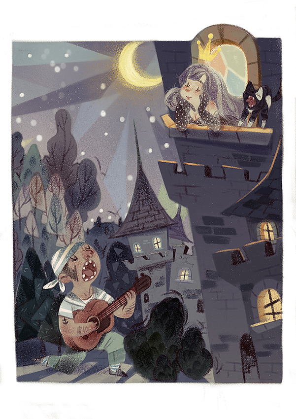 为你唱一首歌（图ZNzI1NzMwNjA=） - 儿童插画 - 站酷设计师左近的奇妙世界原创素材 - 站酷ZCOOL